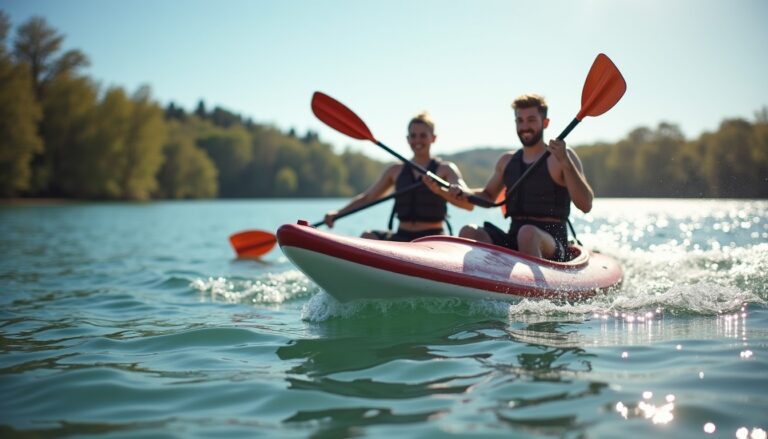 L'art du paddle en tandem : pagayer à deux pour plus de fun et de coordination